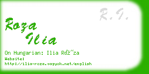 roza ilia business card